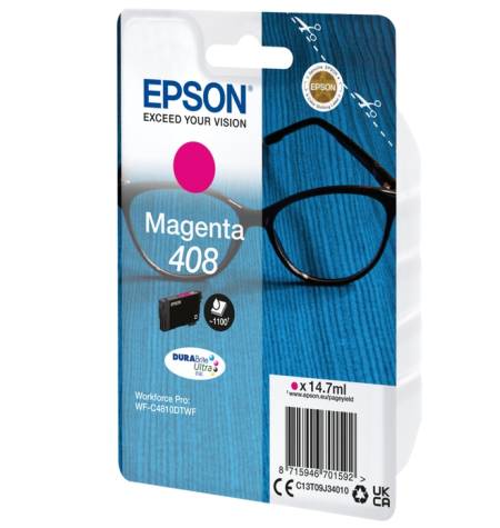 Epson 408 Spectacles DURABrite Ultra Single Magenta Ink