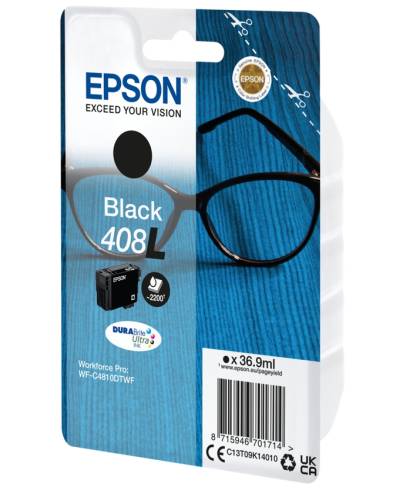 Epson 408L Spectacles DURABrite Ultra Single Black Ink