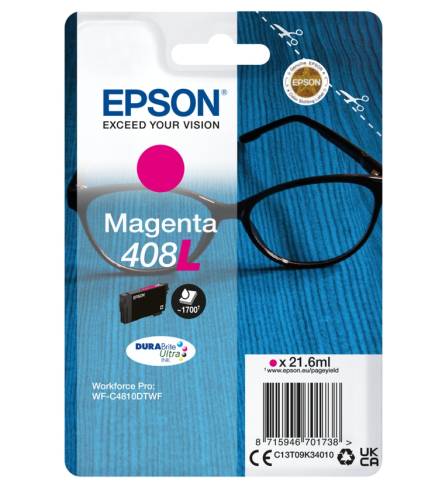 Epson 408L Spectacles DURABrite Ultra Single Magenta Ink