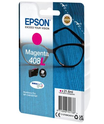 Epson 408L Spectacles DURABrite Ultra Single Magenta Ink