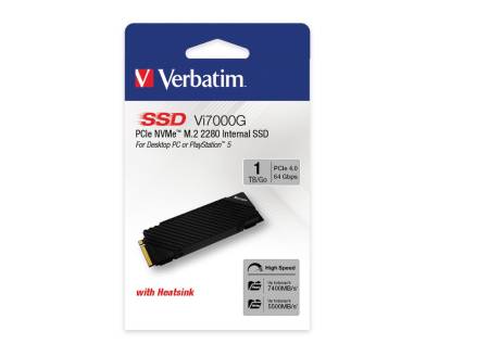Verbatim Vi7000G Internal PCIe NVMe M.2 SSD 1TB