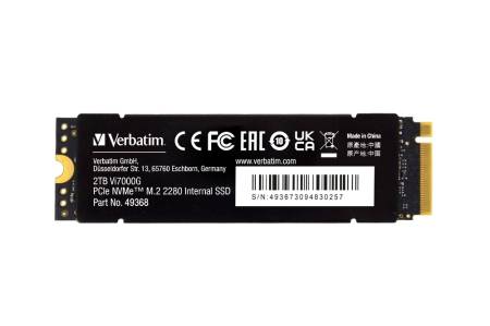 Verbatim Vi7000G Internal PCIe NVMe M.2 SSD 2TB