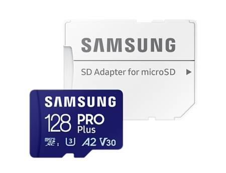 Samsung 128GB micro SD Card PRO Plus with Adapter
