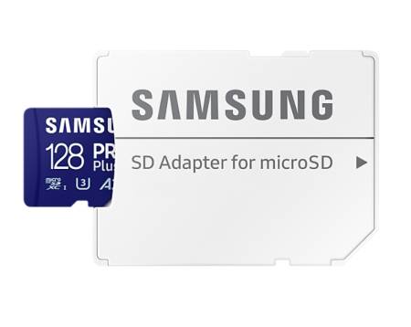 Samsung 128GB micro SD Card PRO Plus with Adapter