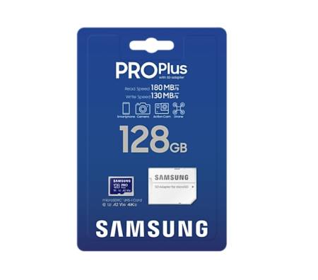Samsung 128GB micro SD Card PRO Plus with Adapter
