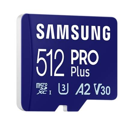 Samsung 512GB micro SD Card PRO Plus with Adapter