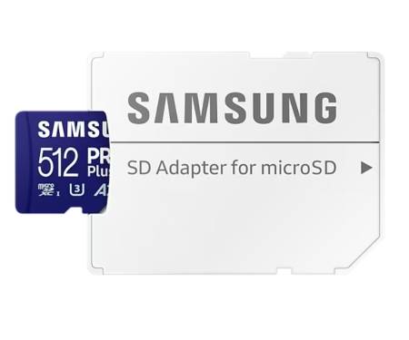 Samsung 512GB micro SD Card PRO Plus with Adapter