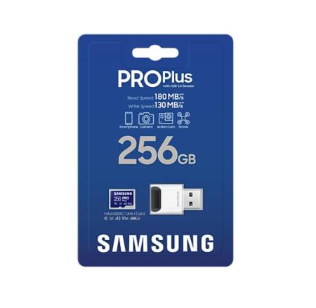 Samsung 256GB micro SD Card PRO Plus with USB Reader