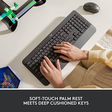 Безжична клавиатура Logitech Signature K650 920-010945 - сив