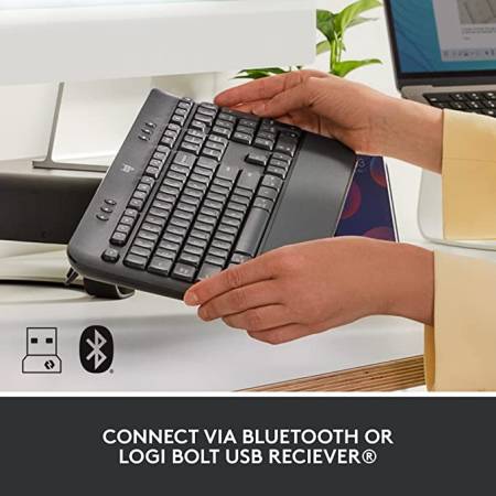 Безжична клавиатура Logitech Signature K650 920-010945 - сив
