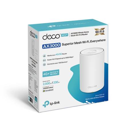 Безжична 4G+ Wi-fi 6 Mesh система TP-Link Deco X50-4G AX3000