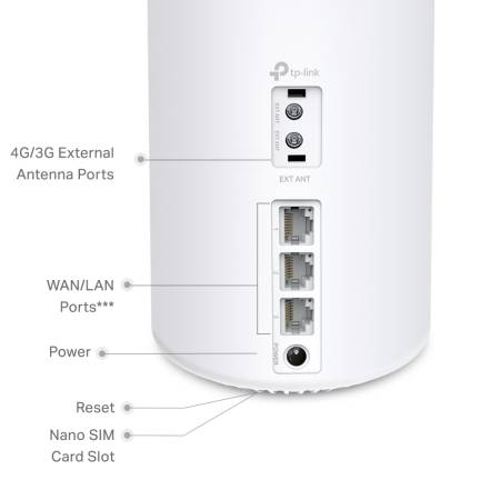 Безжична 4G+ Wi-fi 6 Mesh система TP-Link Deco X50-4G AX3000