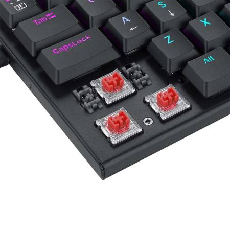 RGB гейминг клавиатура Redragon Anivia Pro Red Switch механична K614RGB-PRO_RD - черна