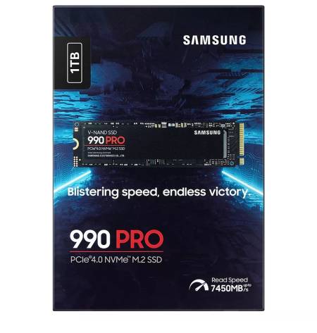 Памет Samsung SSD 990 PRO 1TB PCIe 4.0 NVMe 2.0 MZ-V9P1T0BW
