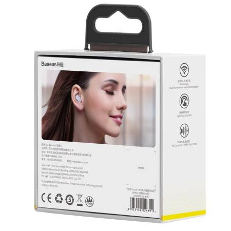 Безжични слушалки Baseus Encok WM01 TWS Bluetooth 5.3 NGTW240005 - лилави