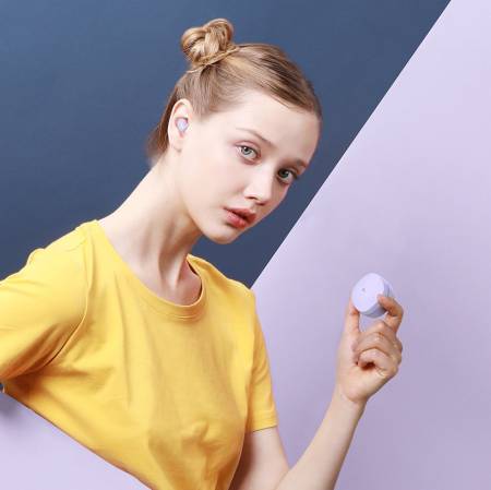 Безжични слушалки Baseus Encok WM01 TWS Bluetooth 5.3 NGTW240005 - лилави