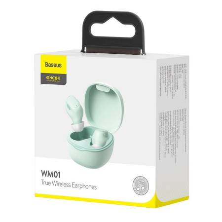 Безжични слушалки Baseus Encok WM01 TWS Bluetooth 5.3 NGTW240006 - зелени