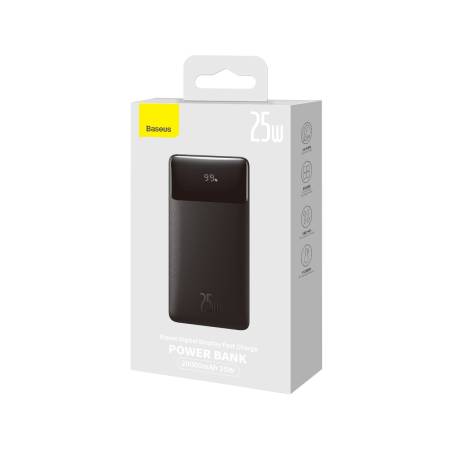 Външна батерия Baseus Bipow PPBD020301 20000mAh 25W 2x USB-A USB Type C черен