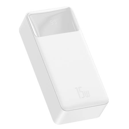 Външна батерия Baseus Bipow PPBD050202 30000mAh 15W бял + USB-A - Micro USB кабел 0.25m бял