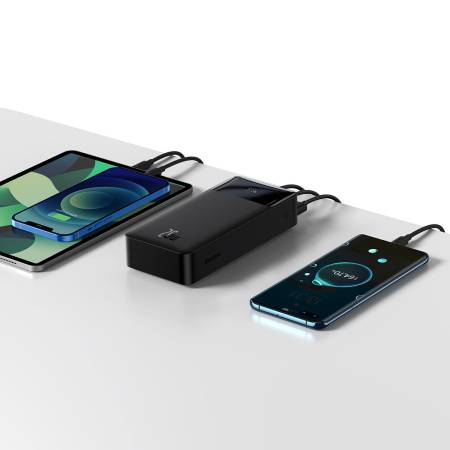 Външна батерия Baseus Bipow PPBD050401 30000mAh 20W черен + USB-A - Micro USB кабел 0.25m черен