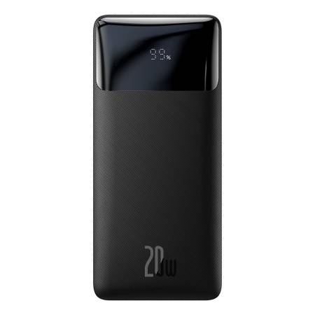 Външна батерия Baseus Bipow PPBD050501 20000mAh 20W черен + USB-A - Micro USB кабел 0.25m черен