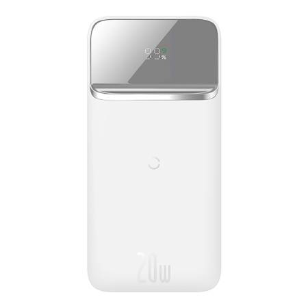 Външна батерия Baseus 10000 mAh 20W PPCX010102 безжична  - бяла