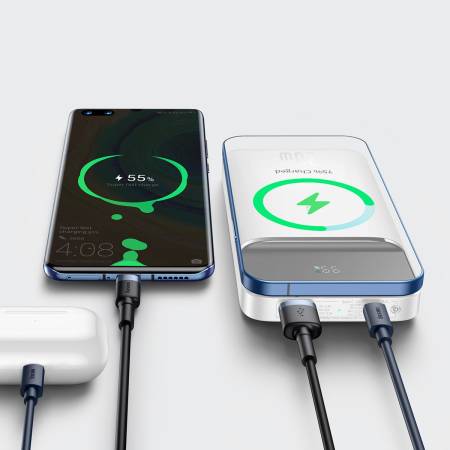 Външна батерия Baseus 10000 mAh 20W PPCX010102 безжична  - бяла