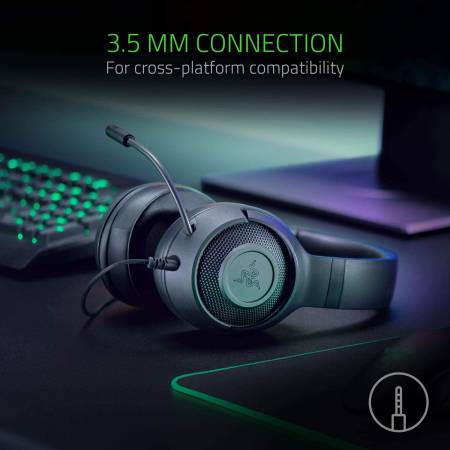 Геймърски слушалки Razer Kraken X Lite с микрофон (за PC