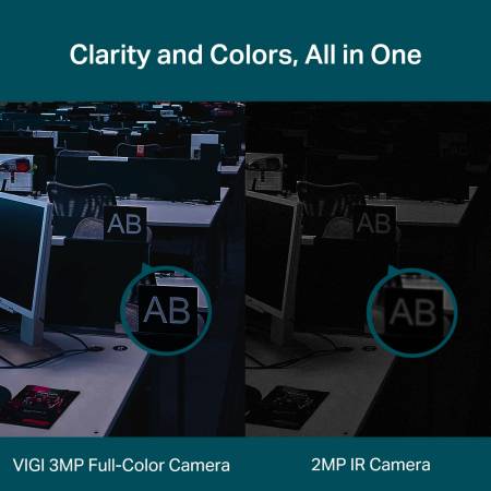 3MP пълноцветна куполна мрежова камера TP-Link 3MP Full-Color Turret Network Camera VIGI C430(2.8mm)