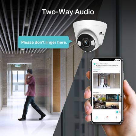 4MP пълноцветна куполна мрежова камера TP-Link VIGI C440-W(4mm)