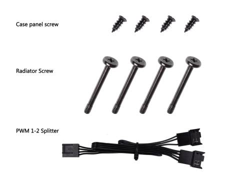 Oхладител за кутия ID-Cooling WF-14025 XT 140 мм - черен