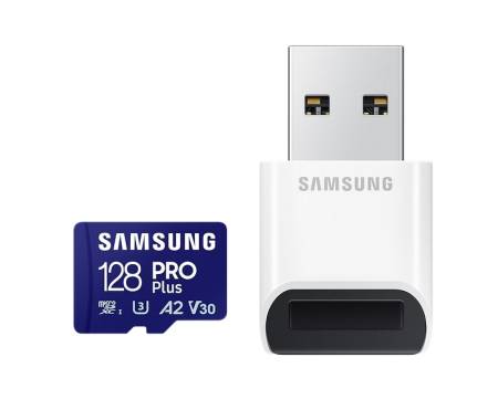 Samsung 128GB micro SD Card PRO Plus with USB Reader