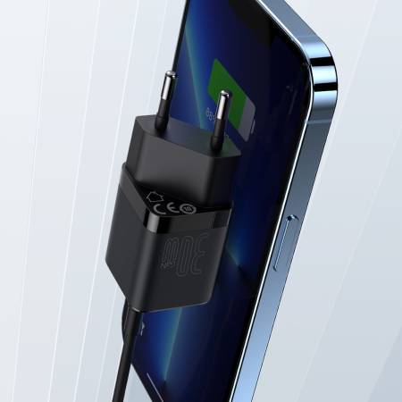 Универсално зарядно Baseus GaN3 бързо зареждане 30W CCGN010101 - черно