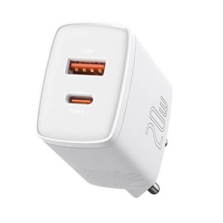 Зарядно устройство Baseus USB към USB Type C 20W 3A Quick Charge 3.0 CCXJ-B02 - бяло