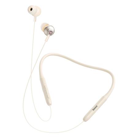 Безжични слушалки Baseus Bowie P1x Neckband NGPB010002 - кремави