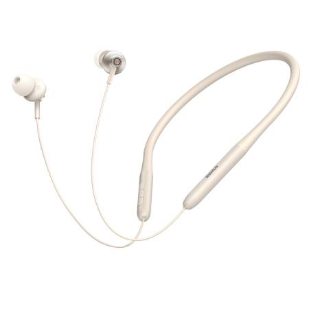 Безжични слушалки Baseus Bowie P1x Neckband NGPB010002 - кремави