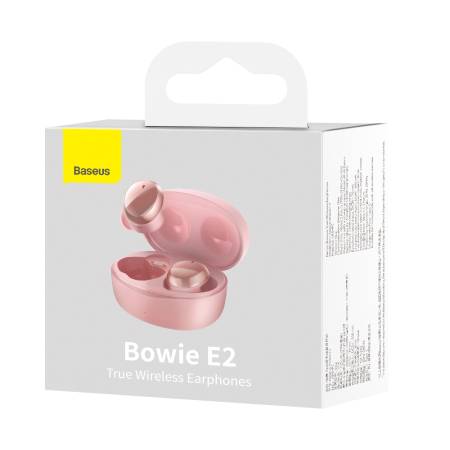Безжични водоустойчиви слушалки Baseus TWS Bowie E2 NGTW090004 IP55 - розови