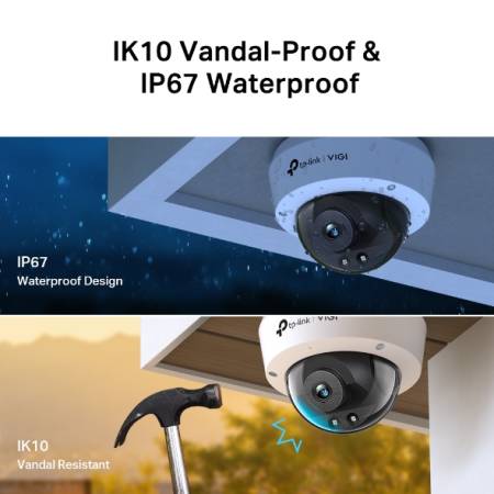 4MP IR куполна мрежова камера TP-Link VIGI C240I(2.8mm)