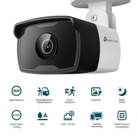 3MP външна IR булет мрежова камера TP-Link VIGI C330I(2.8mm)