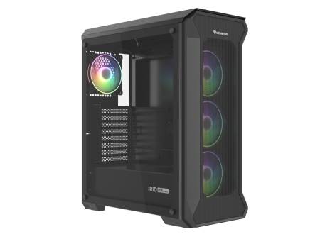 Genesis Gaming PC Case IRID 505 ARGB V2 Midi Tower Window Black