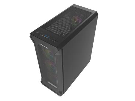 Genesis Gaming PC Case IRID 505 ARGB V2 Midi Tower Window Black