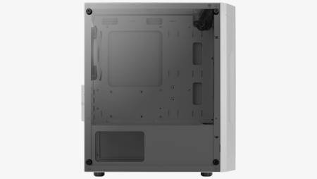 Кутия за настолен компютър AeroCool Trinity V3 TRINITY-MINI-G-WT-V3 с прозрачен страничен панел - бяла