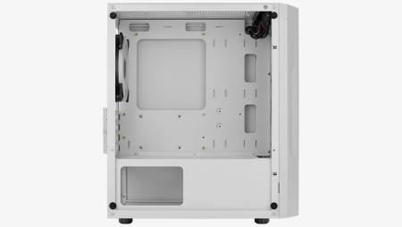 Кутия за настолен компютър AeroCool Trinity V3 TRINITY-MINI-G-WT-V3 с прозрачен страничен панел - бяла