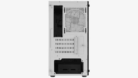 Кутия за настолен компютър AeroCool Trinity V3 TRINITY-MINI-G-WT-V3 с прозрачен страничен панел - бяла