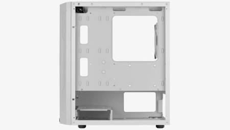 Кутия за настолен компютър AeroCool Trinity V3 TRINITY-MINI-G-WT-V3 с прозрачен страничен панел - бяла