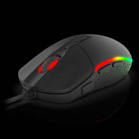 Геймърска мишка Redragon M719-RGB Invader RGB  - черна