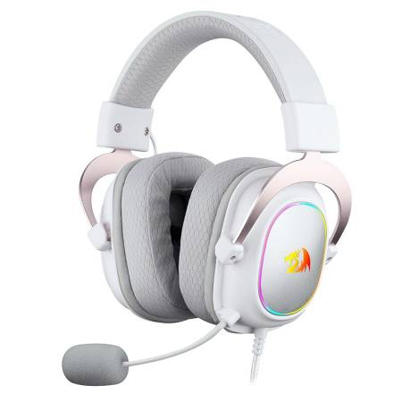 Геймърски слушалки Redragon H510W-RGB Zeus X RGB - бели