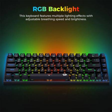 RGB Безжична клавиатура Redragon K633RGB-PRO_RD Ryze PRO механична с Red Switch