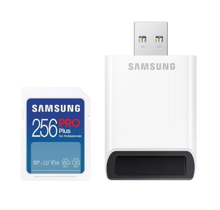 Samsung 256GB SD PRO Plus + USB Reader