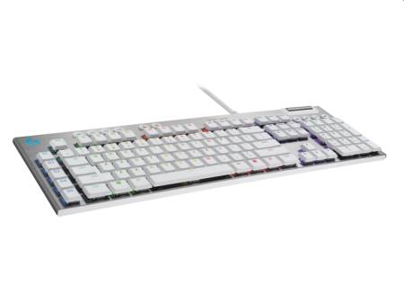 Logitech G815 LIGHTSPEED RGB Mechanical Gaming Keyboard GL Tactile - WHITE - US INT`L - USB - N/A - INTNL-973 - TACTILE SWITCH